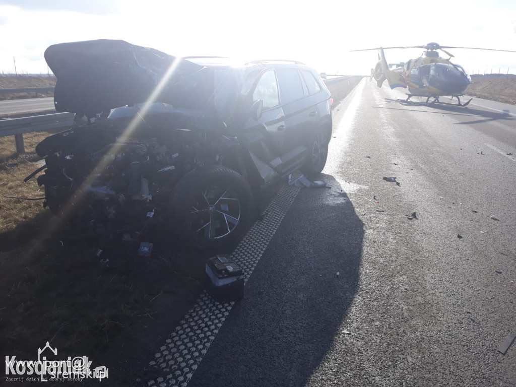 Poważny wypadek na S5