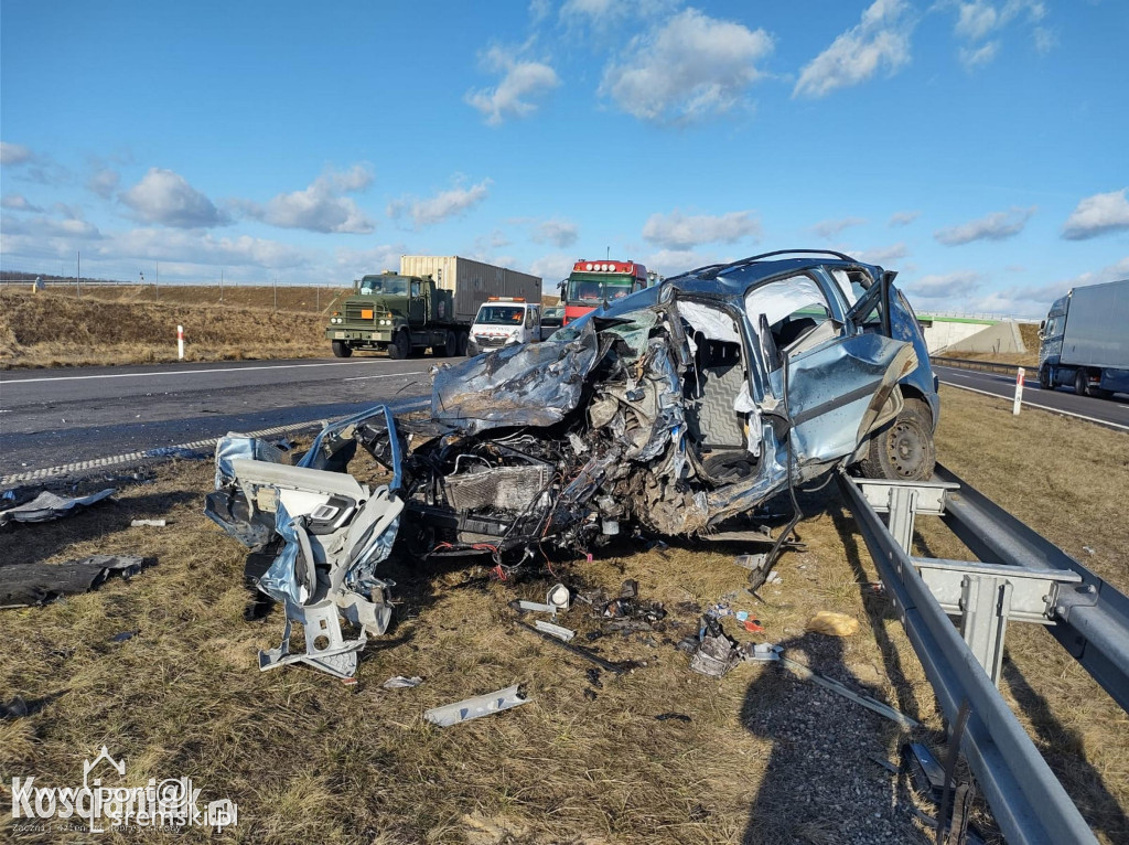 Poważny wypadek na S5