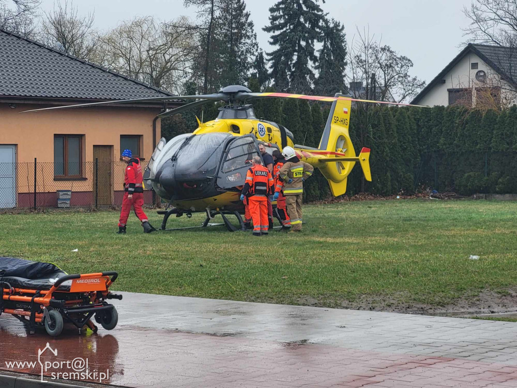 Pożar mieszkania przy ul. Grottgera w Śremie