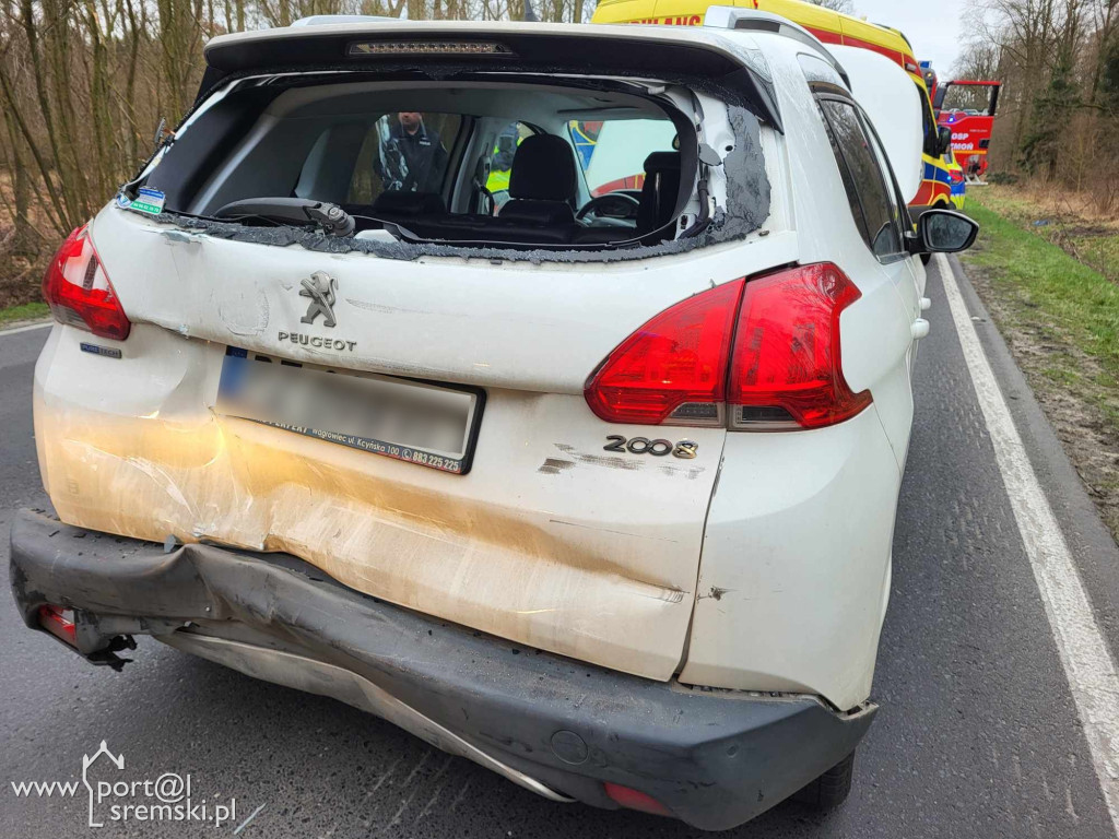 Wypadek na trasie Śrem - Kórnik