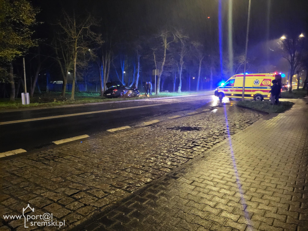 Zderzenie z drzewem ul Kilińskiego