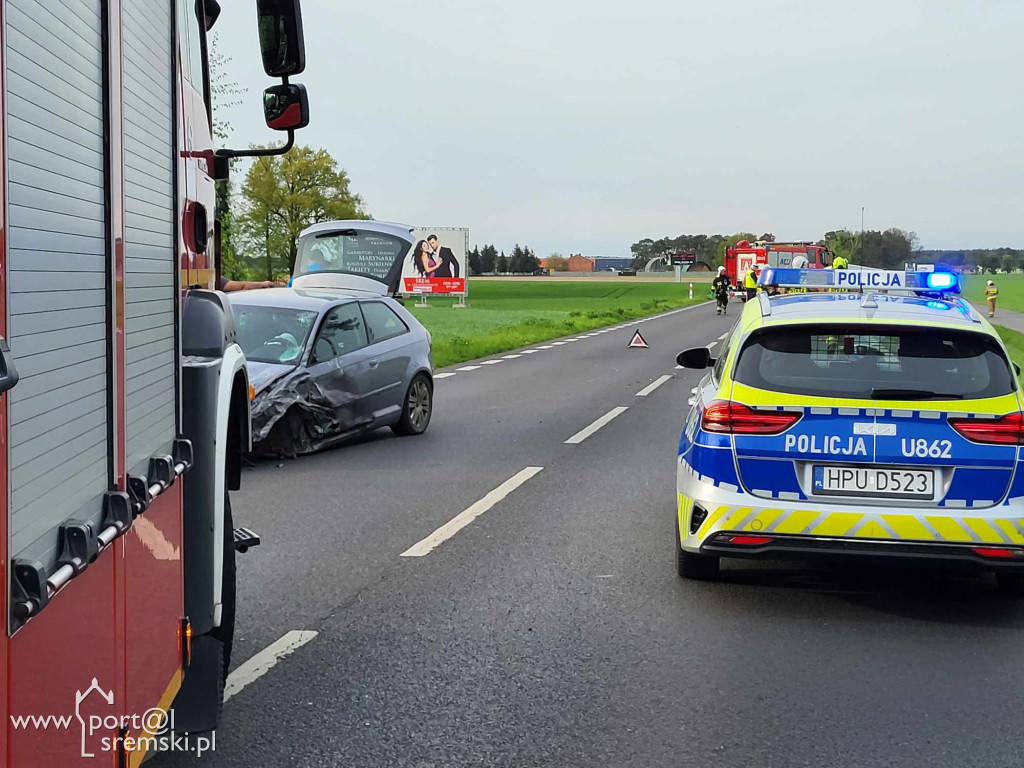 Wypadek na drodze Śrem Kórnik