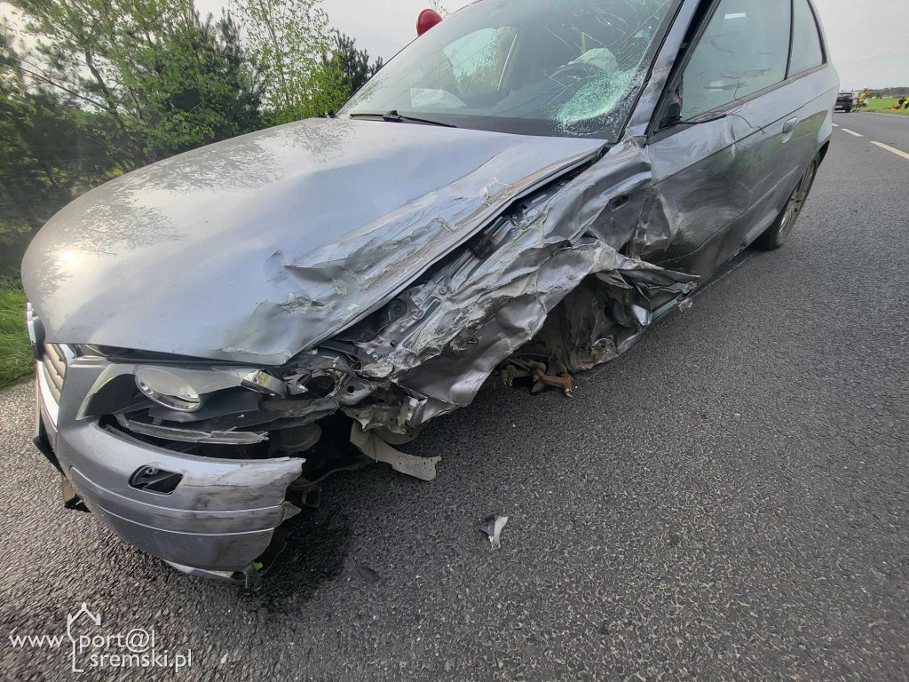 Wypadek na drodze Śrem Kórnik