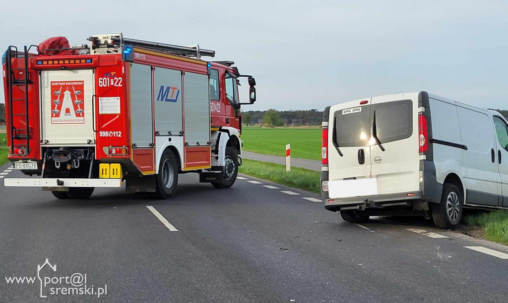Wypadek na drodze Śrem Kórnik