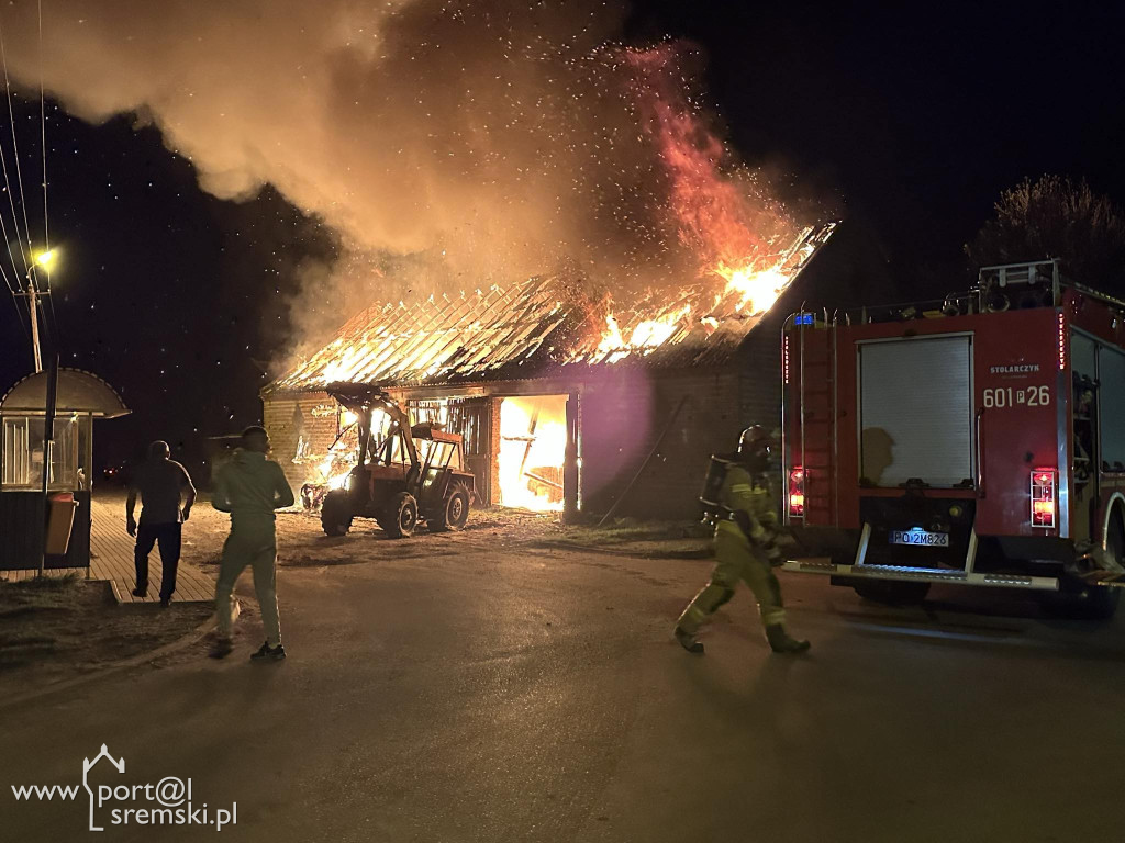 Pożar stodoły w Pełczynie
