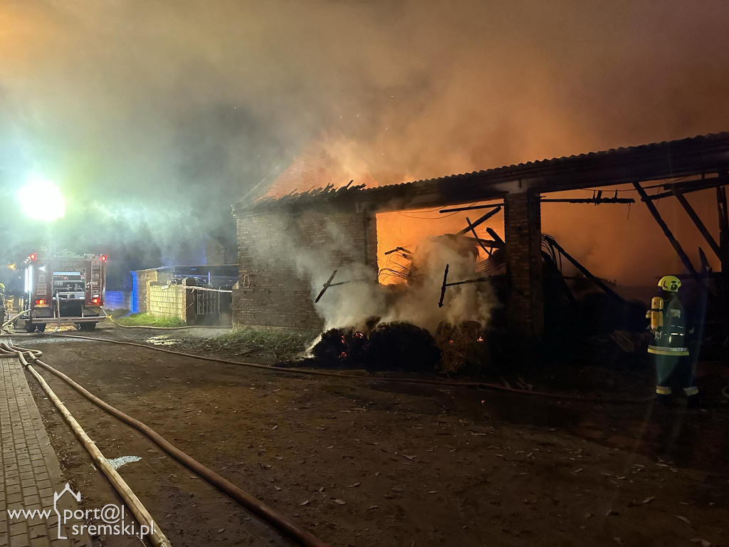 Pożar stodoły w Pełczynie