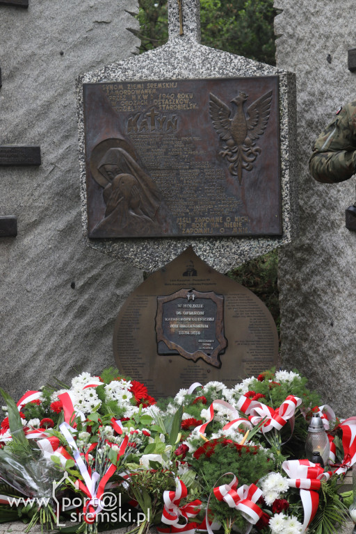 84. rocznica zbrodni katyńskiej - obchody w Śremie