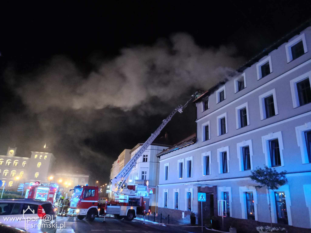 Pożar hotelu w Śremie
