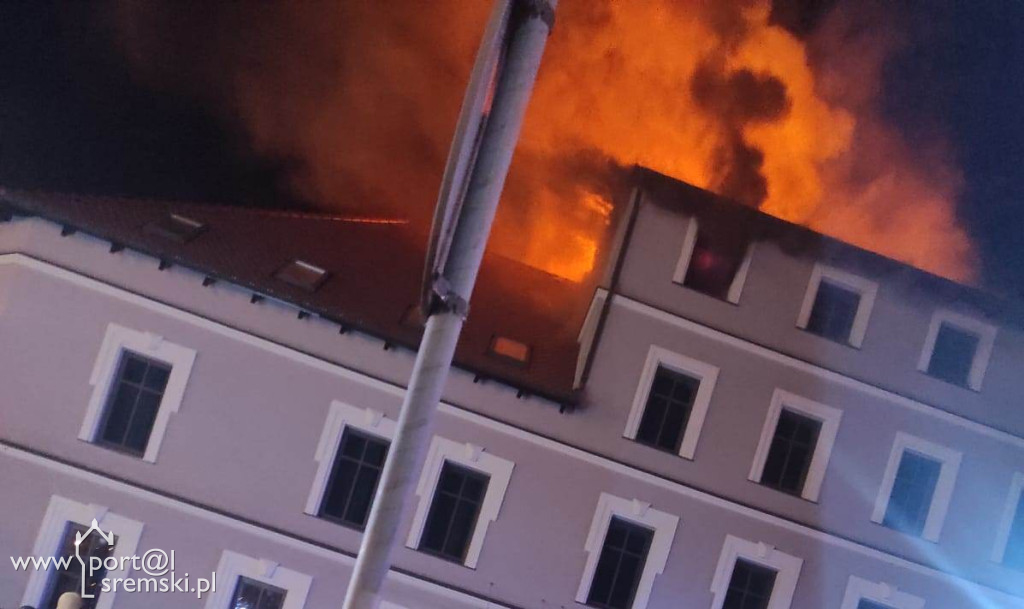 Pożar hotelu w Śremie