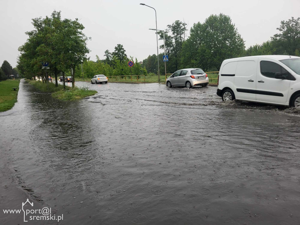 Ulewy w  Śremie