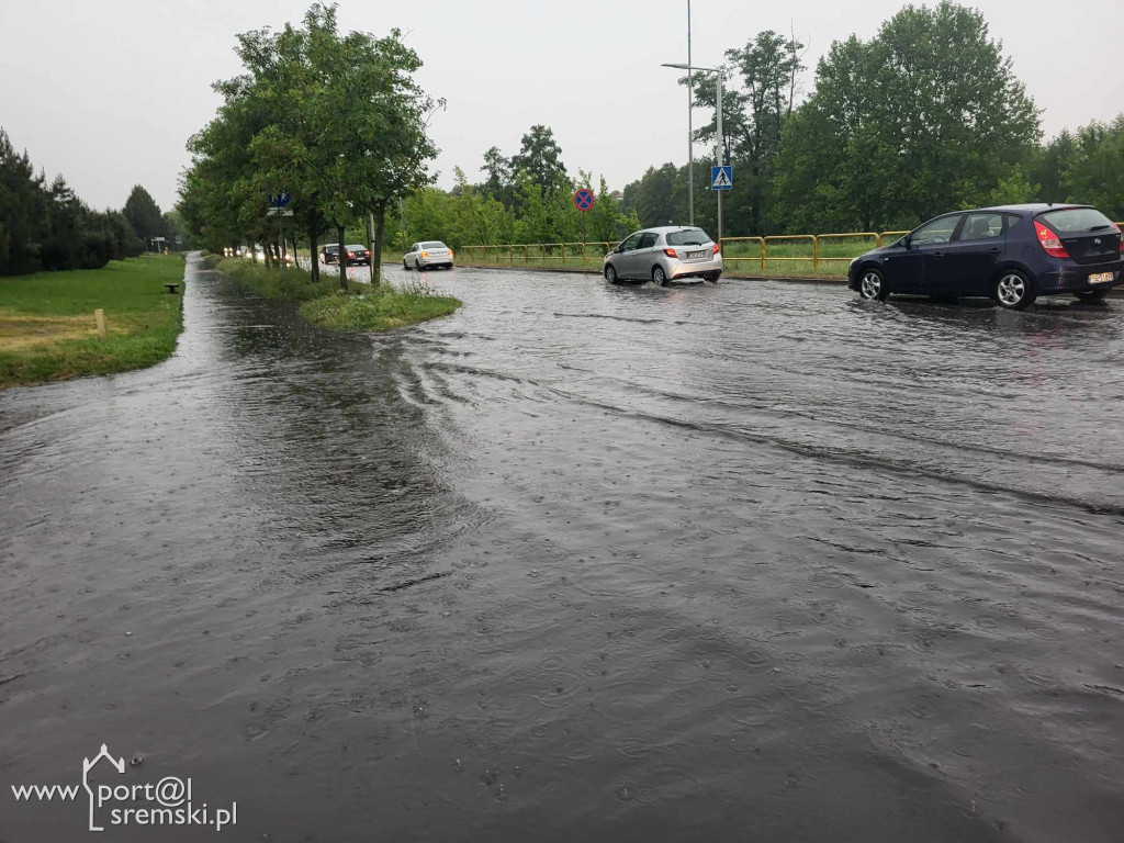Ulewy w  Śremie