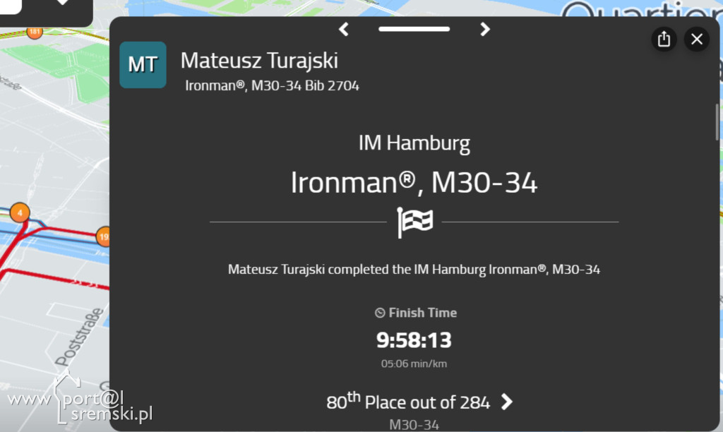 Mistrzostwa Europy w  Ironman w Hamburgu