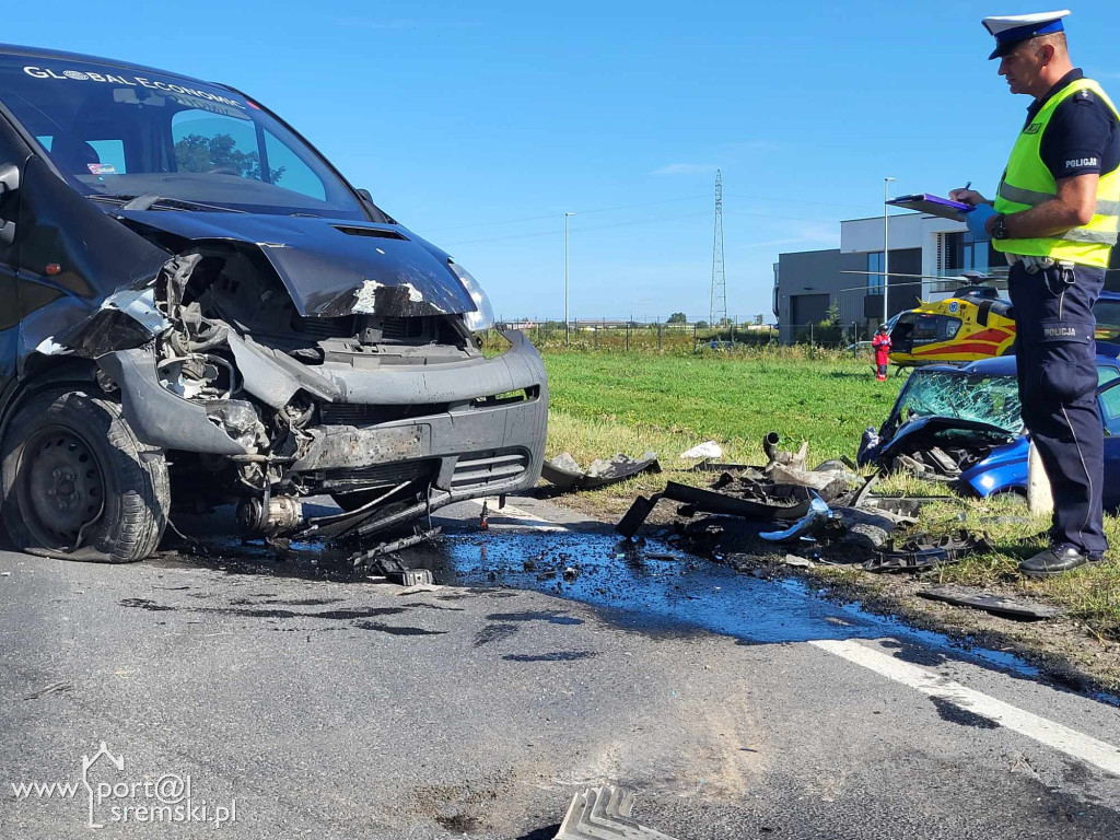 Wypadek na DW Śrem - Gostyń