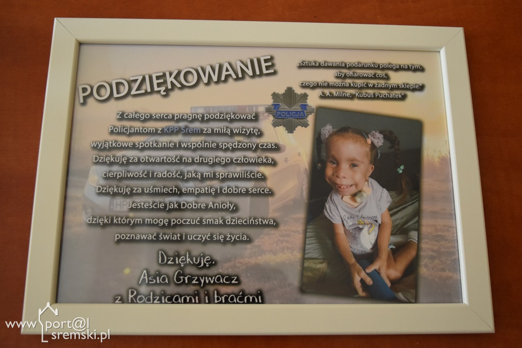 Policjanci spełnili marzenie chorej dziewczynki