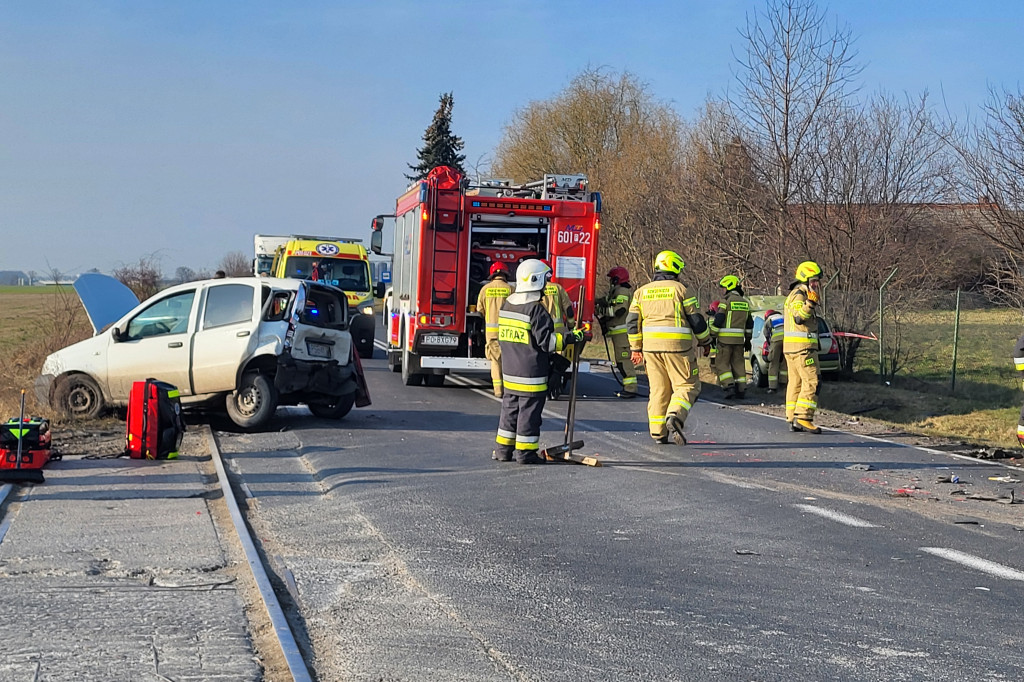 Kolizja na DW 310 Śrem Czempiń