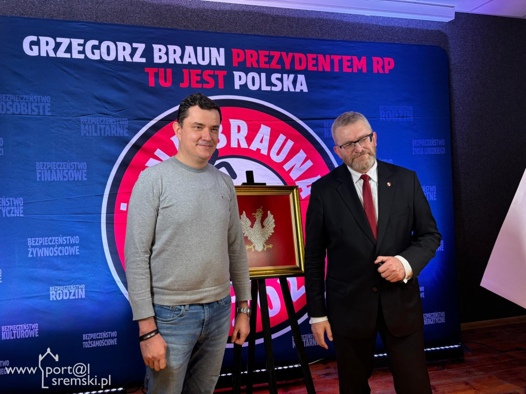 Grzegorz Braun w Śremie