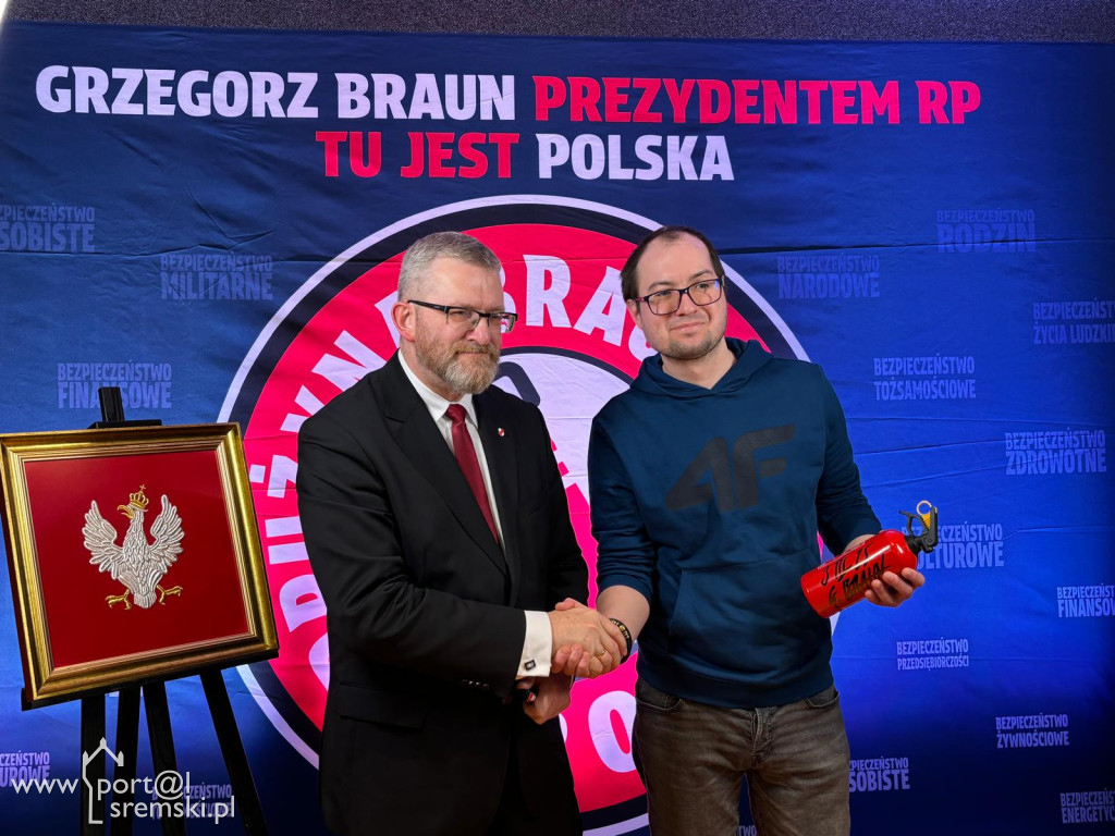 Grzegorz Braun w Śremie