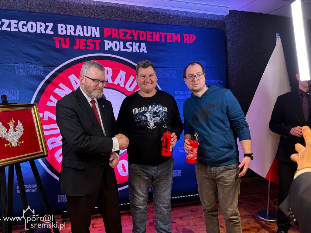 Grzegorz Braun w Śremie