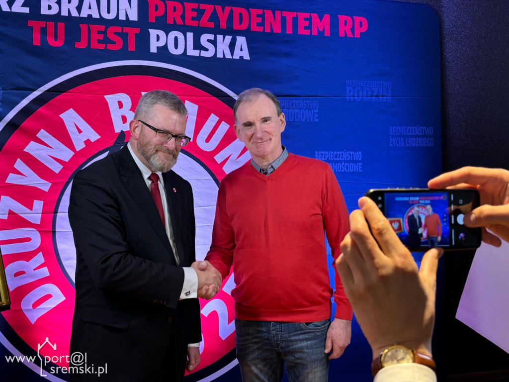 Grzegorz Braun w Śremie