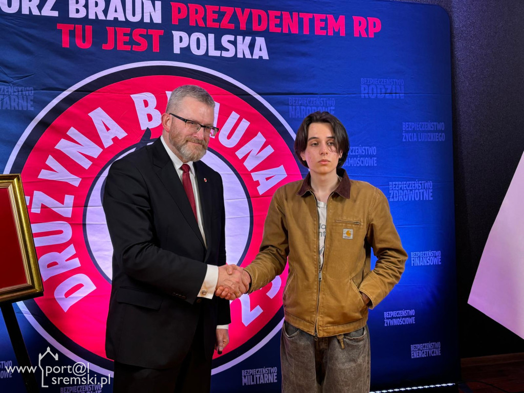 Grzegorz Braun w Śremie