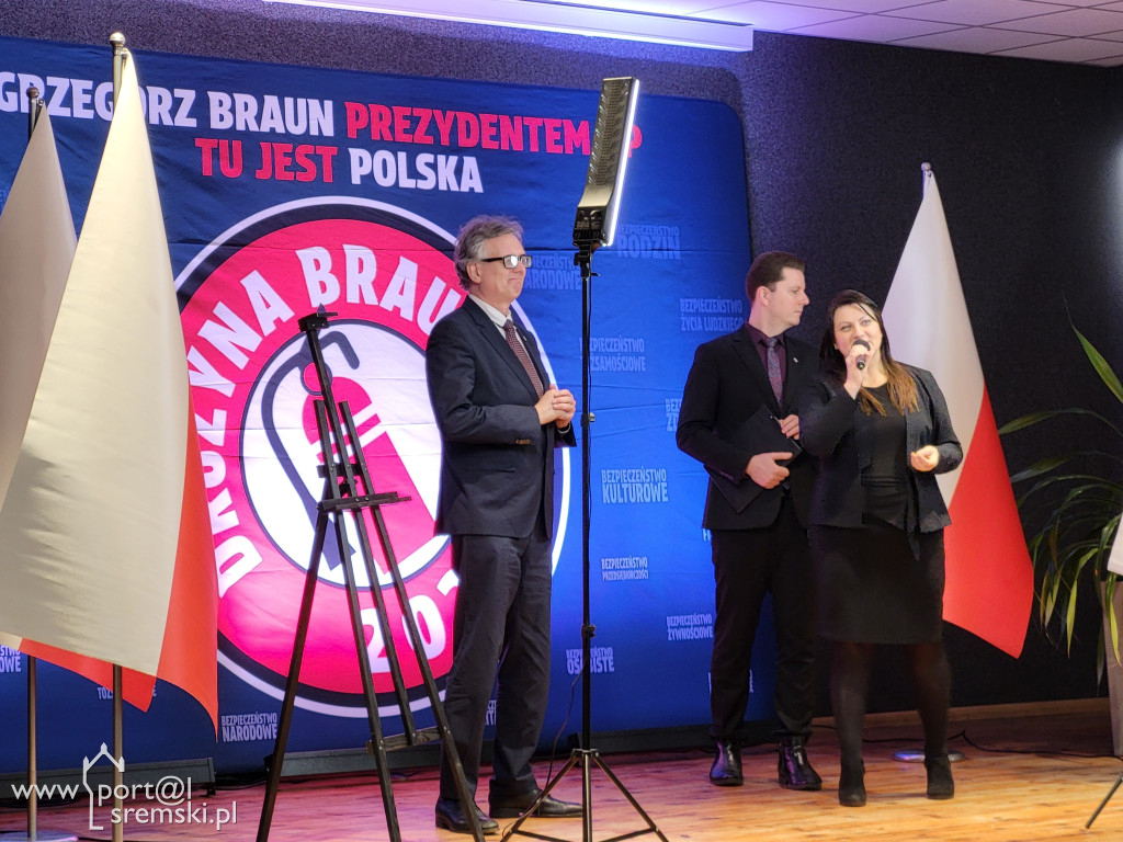 Grzegorz Braun w Śremie