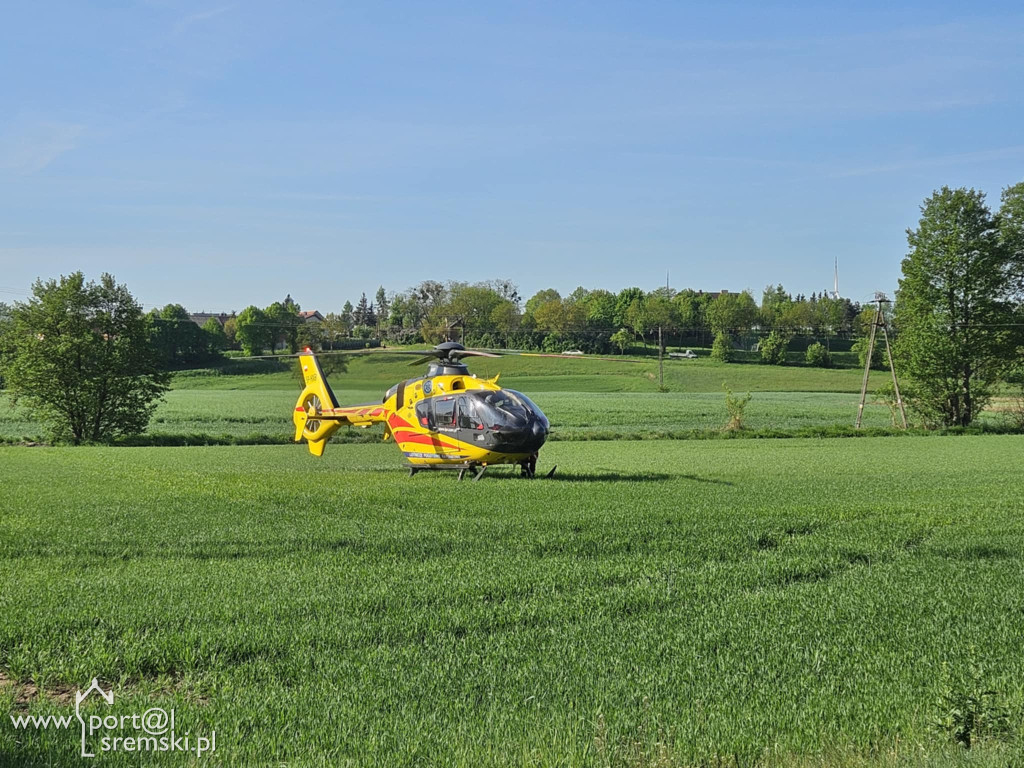 Wypadek na DW436 w Chrząstowie