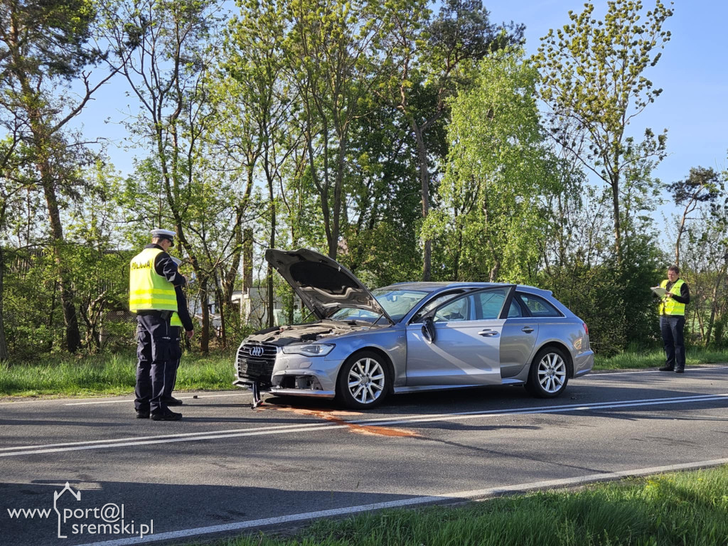 Wypadek na DW436 w Chrząstowie