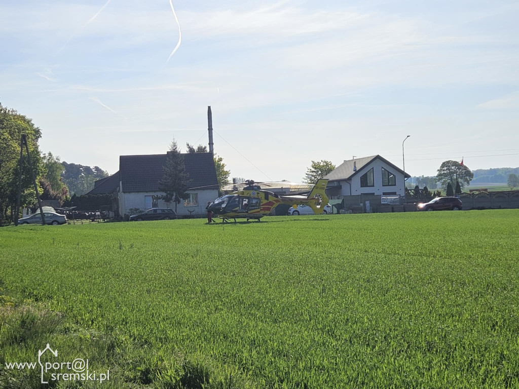 Wypadek na DW436 w Chrząstowie