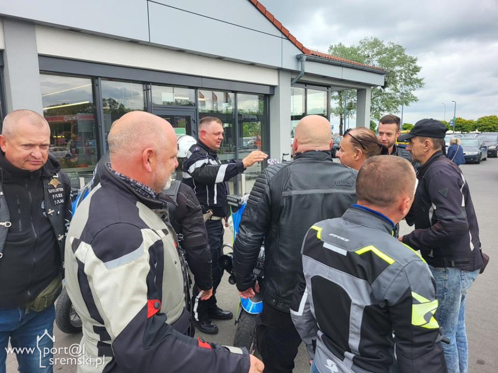 Wyjątkowa akcja motocyklistów i Policji