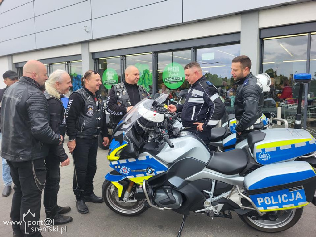 Wyjątkowa akcja motocyklistów i Policji