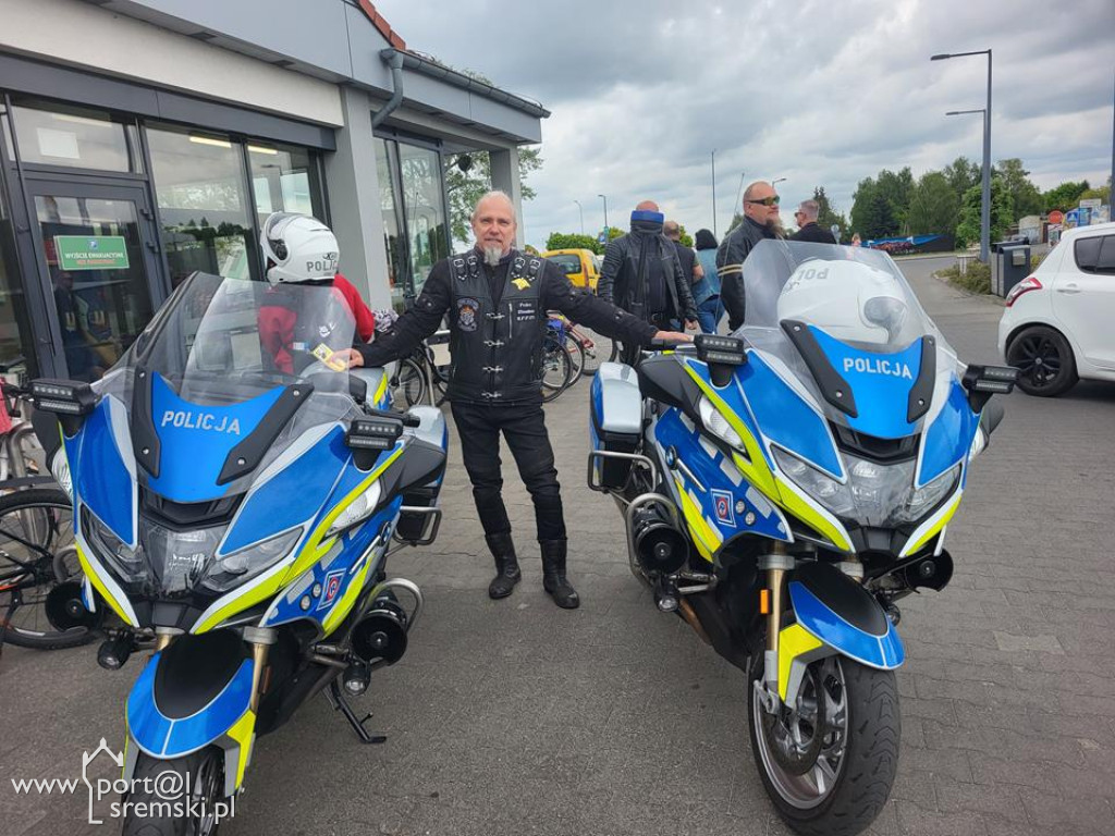 Wyjątkowa akcja motocyklistów i Policji