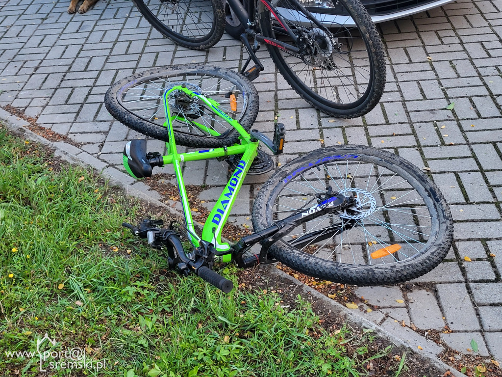 9-letni rowerzysta zderzył się z autem