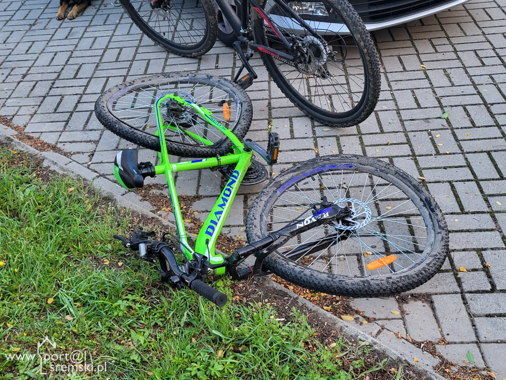 9-letni rowerzysta zderzył się z autem