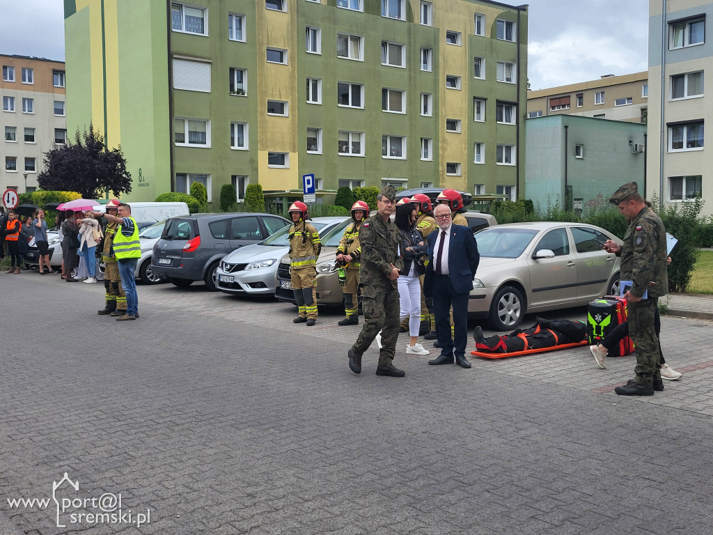 Próbny alarm bombowy w śremskiej bibliotece