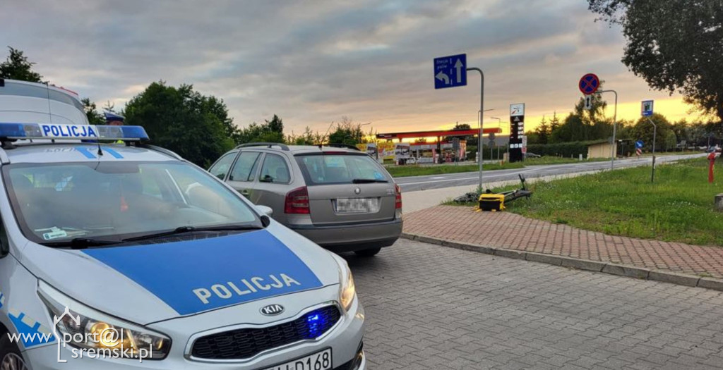 Potrącenie rowerzysty