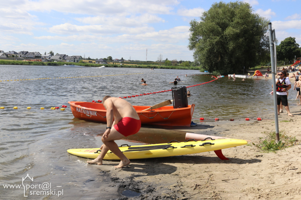 Pokazy sportów wodnych nad Jeziorem Grzymisławskim