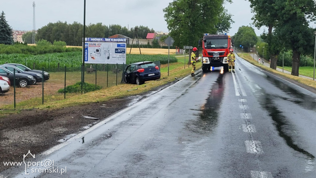 Kolizja na trasie Śrem-Nochowo (08.07.2025)