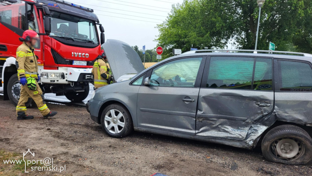 Kolizja na trasie Śrem-Nochowo (08.07.2025)