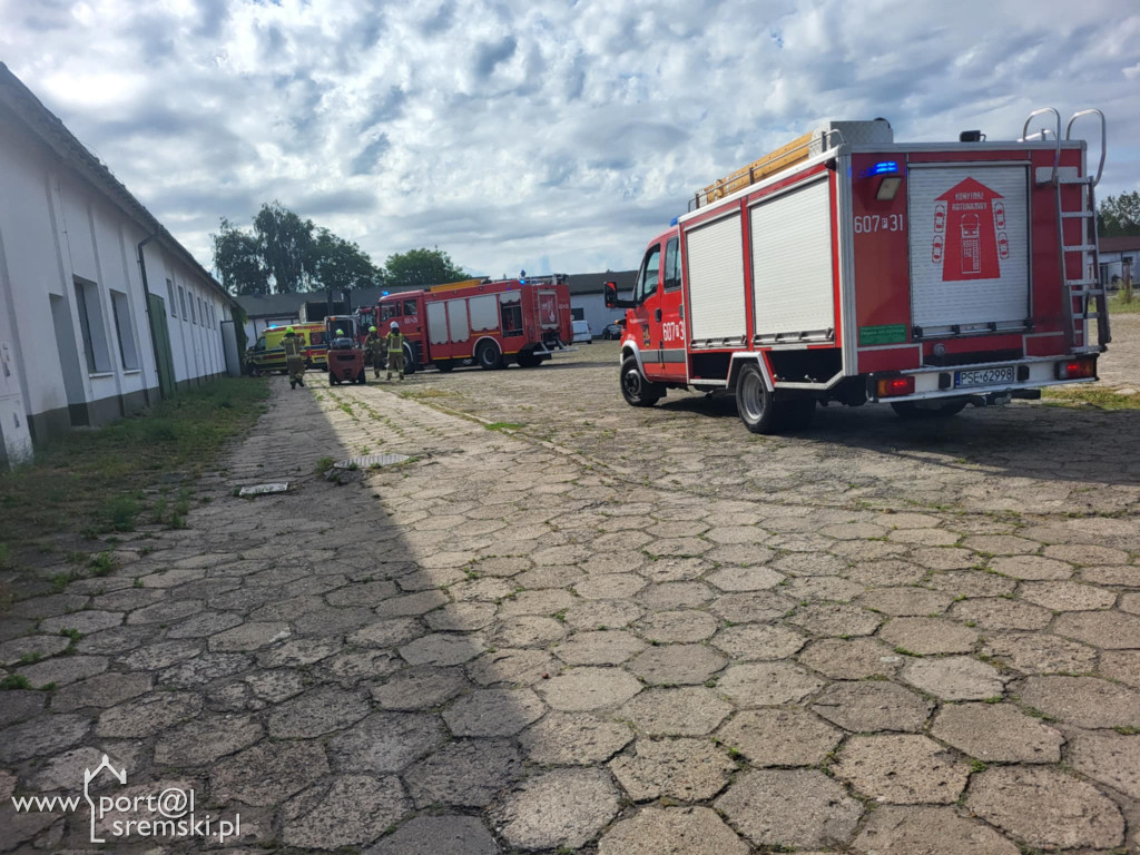 Wypadek przy pracy (ul. Podwale) w Śremie