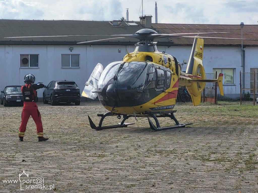 Wypadek przy pracy (ul. Podwale) w Śremie