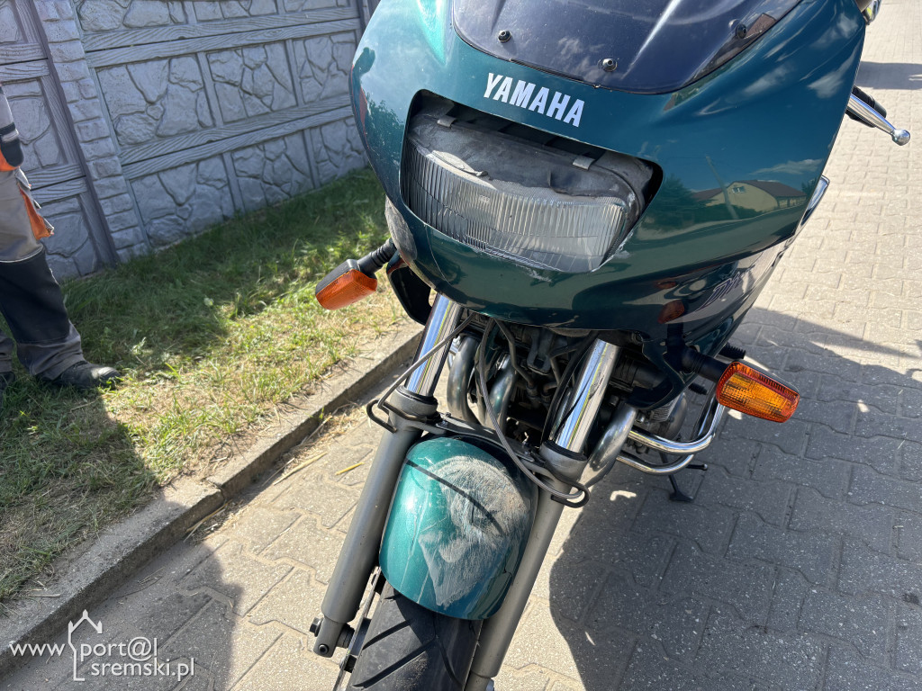Stłuczka samochodu z motocyklem (Orkowo, 21.08.25)