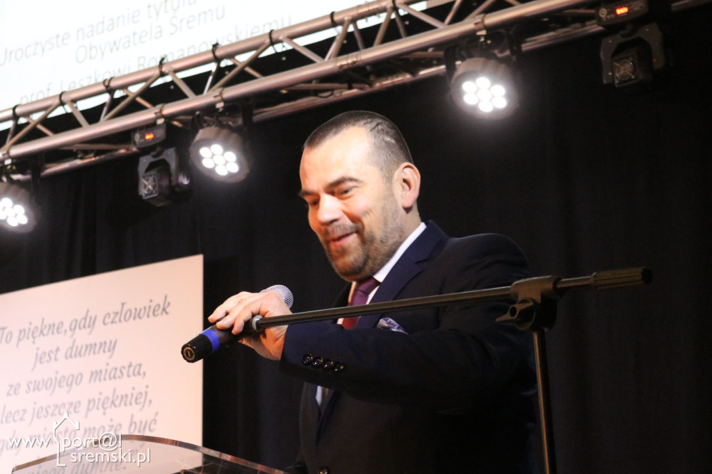 Leszek Romanowski Honorowym Obywatelem Śremu