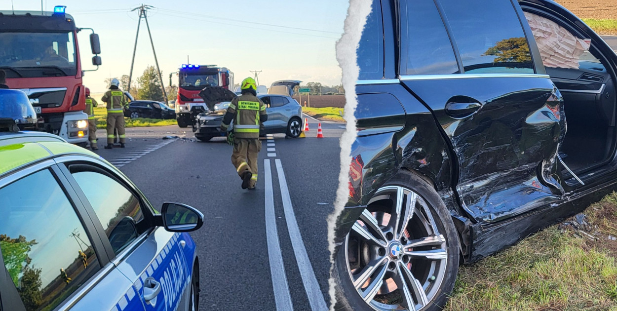 Kolizja Volvo z BMW