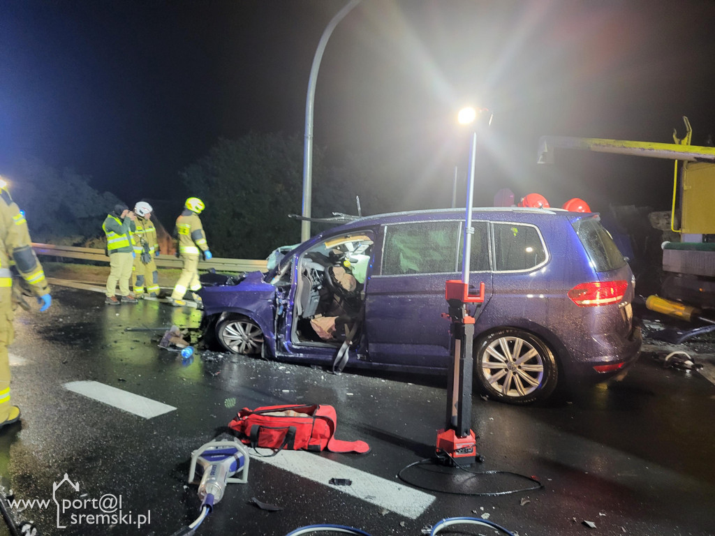 Wypadek na obwodnicy w Kawczu