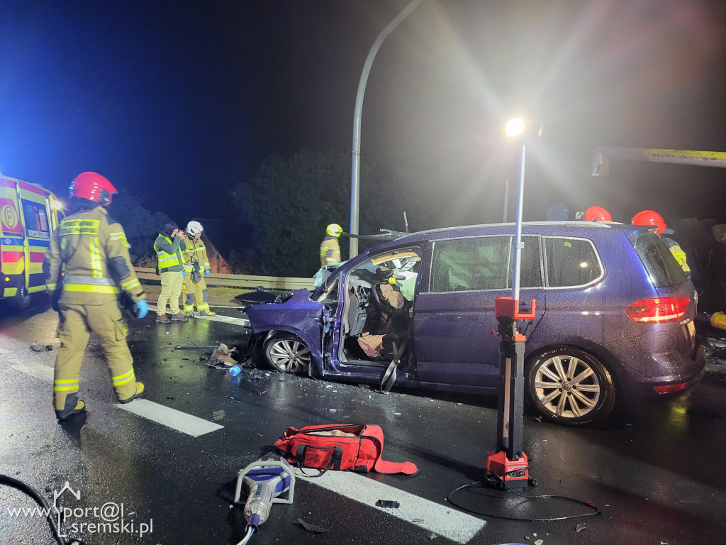 Wypadek na obwodnicy w Kawczu