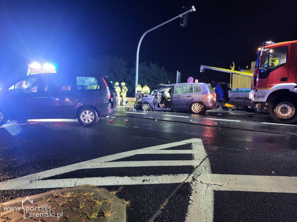 Wypadek na obwodnicy w Kawczu