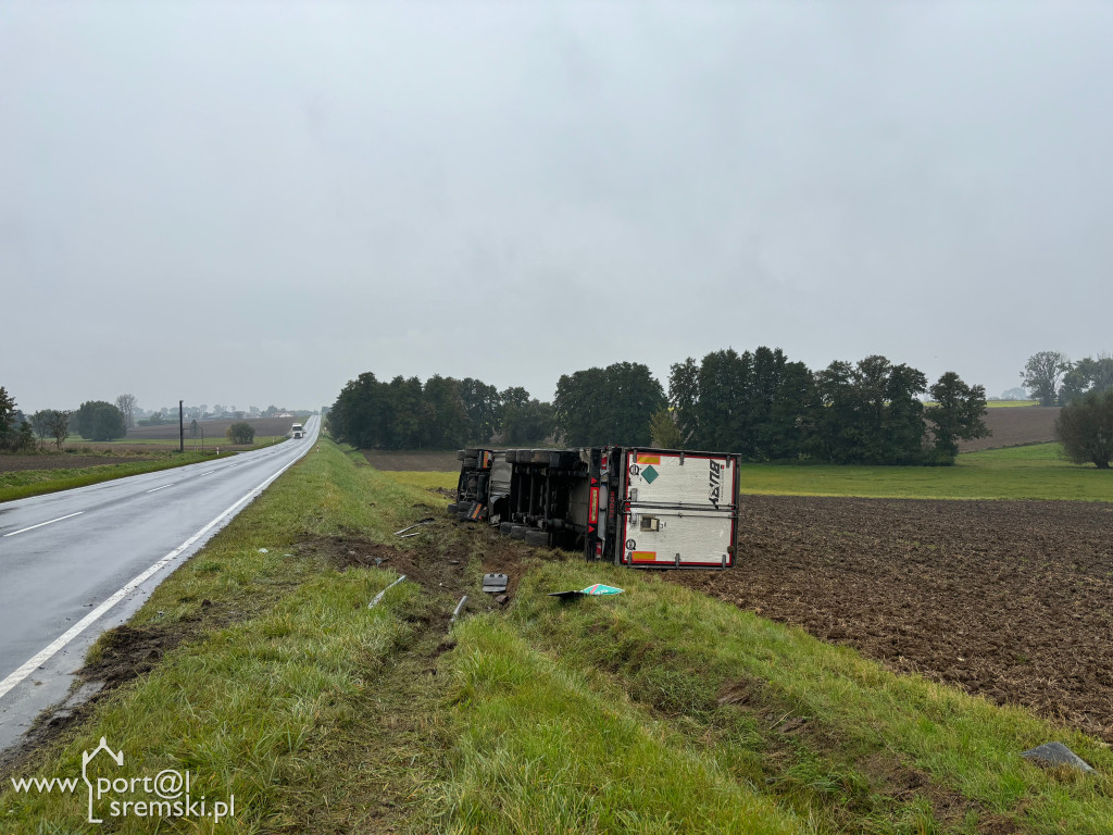 Wypadek ciężarówki Ostrowo, k. Śremu
