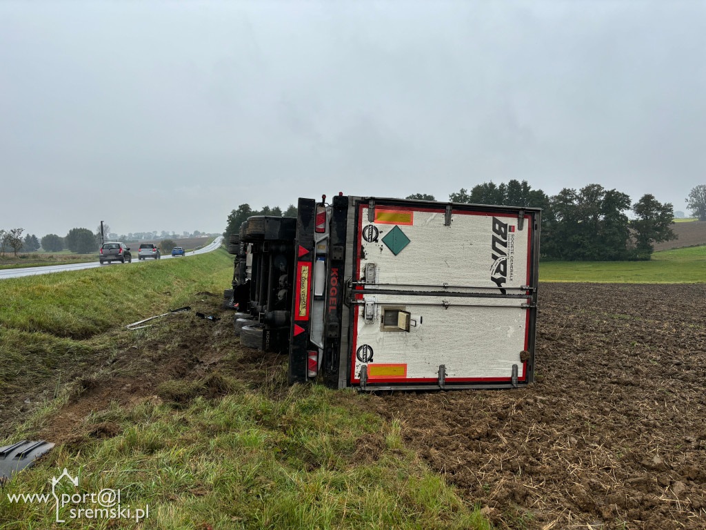 Wypadek ciężarówki Ostrowo, k. Śremu