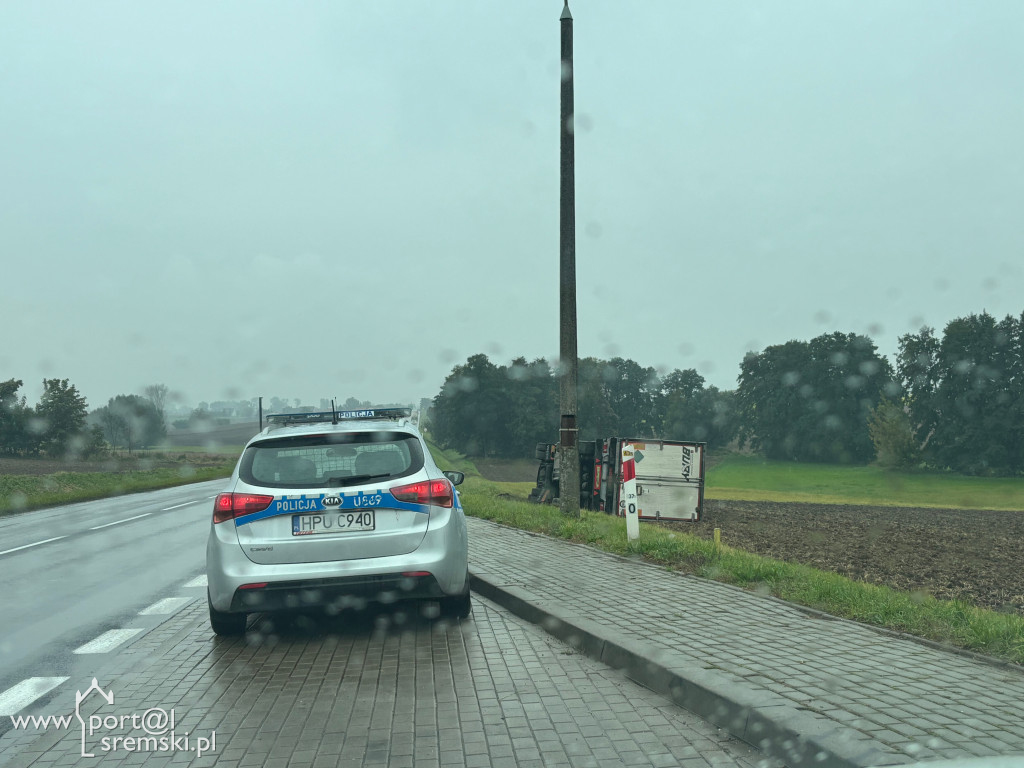 Wypadek ciężarówki Ostrowo, k. Śremu
