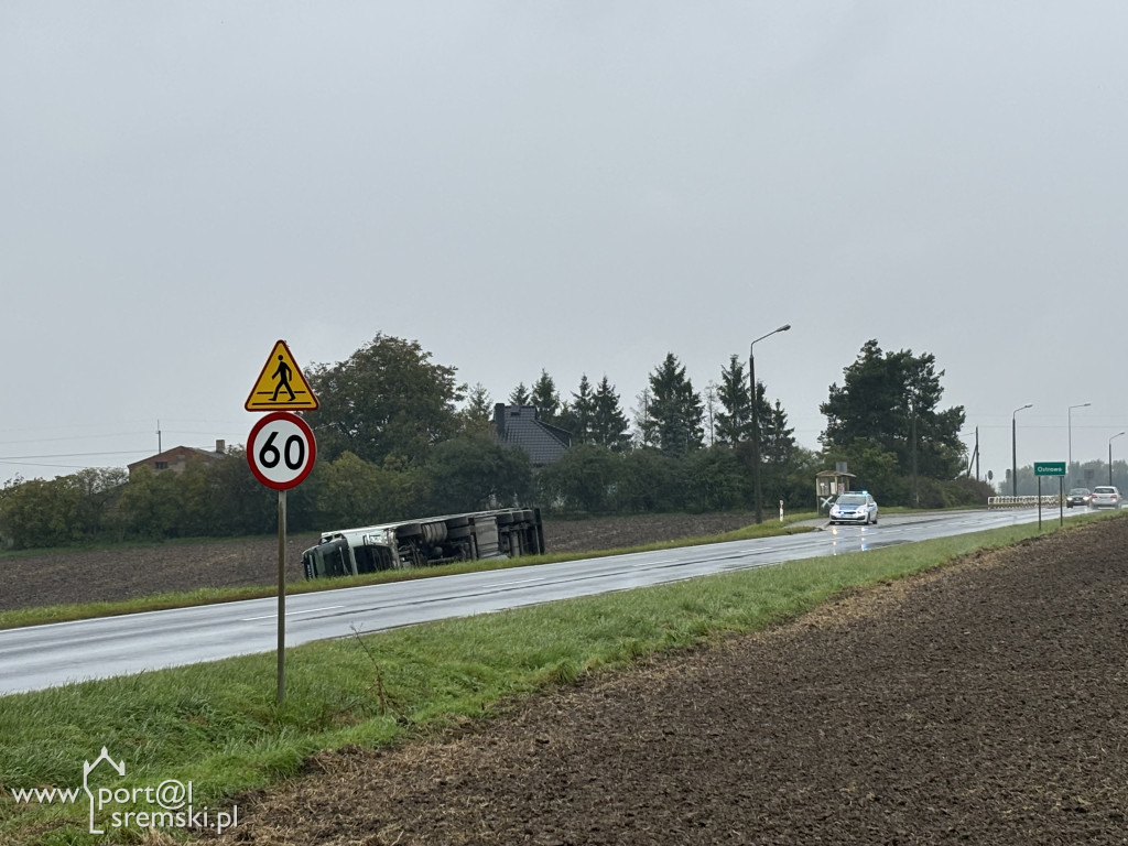 Wypadek ciężarówki Ostrowo, k. Śremu